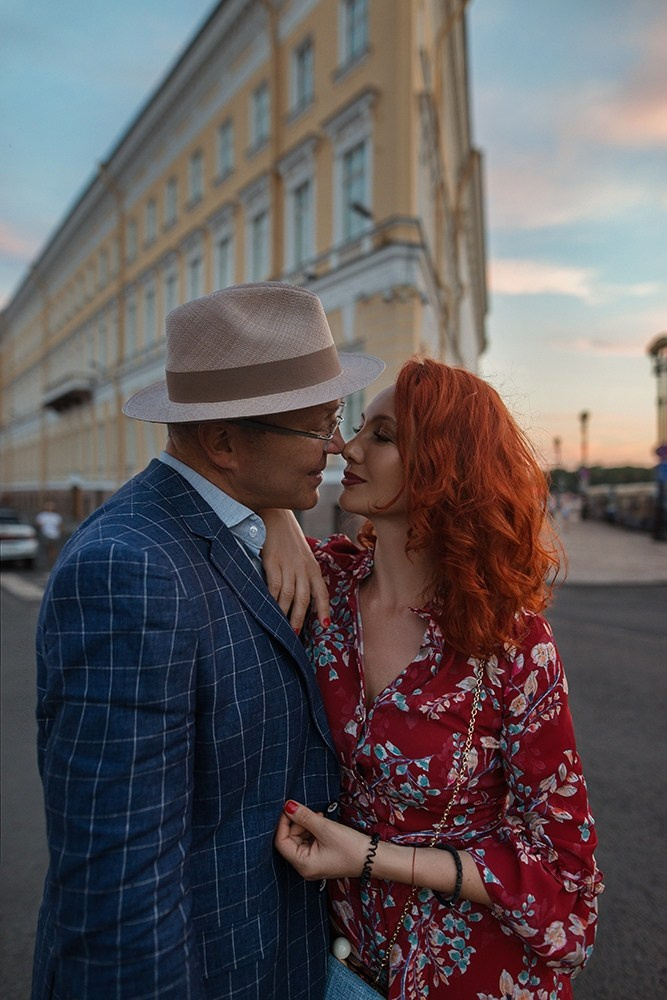 Love story в Санкт-Петербурге у Эрмитажа