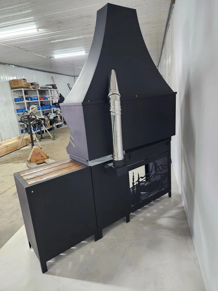 «Джета с вытяжным зонтом и функцией смокер. Купить / заказать мангал для дома в Краснодаре от производителя «Дарбин»