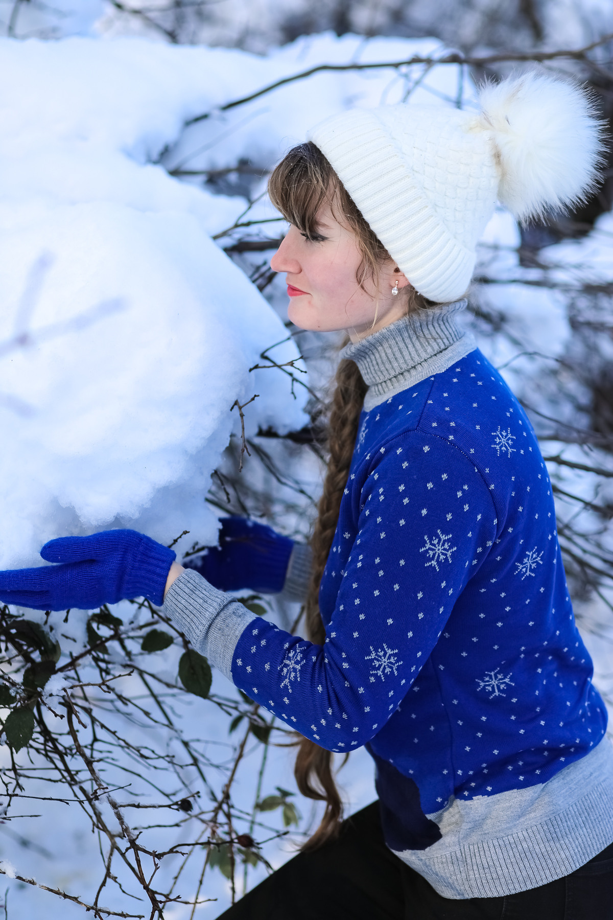 Зимняя фотопрогулка со Светланой. Ботанический сад. Сценический и портретный фотограф Галина Макарова