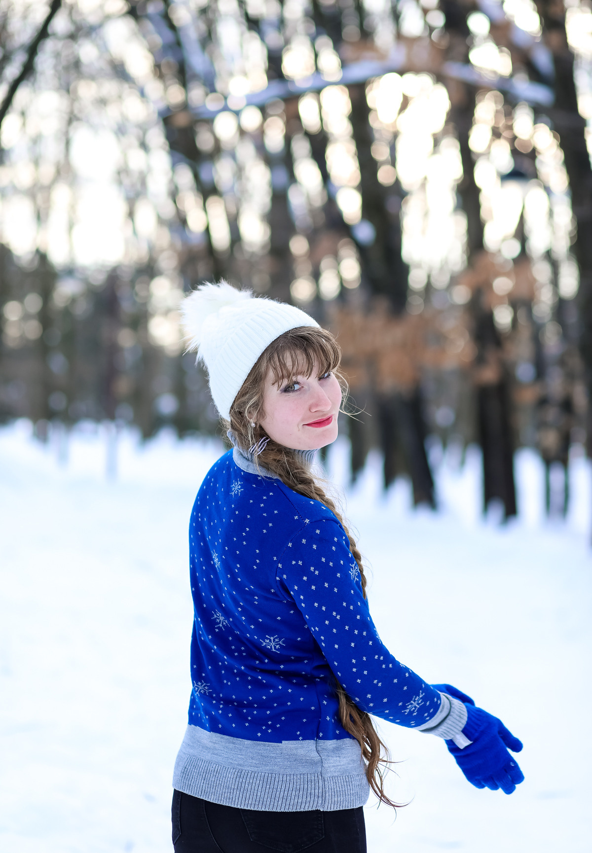 Зимняя фотопрогулка со Светланой. Ботанический сад. Сценический и портретный фотограф Галина Макарова