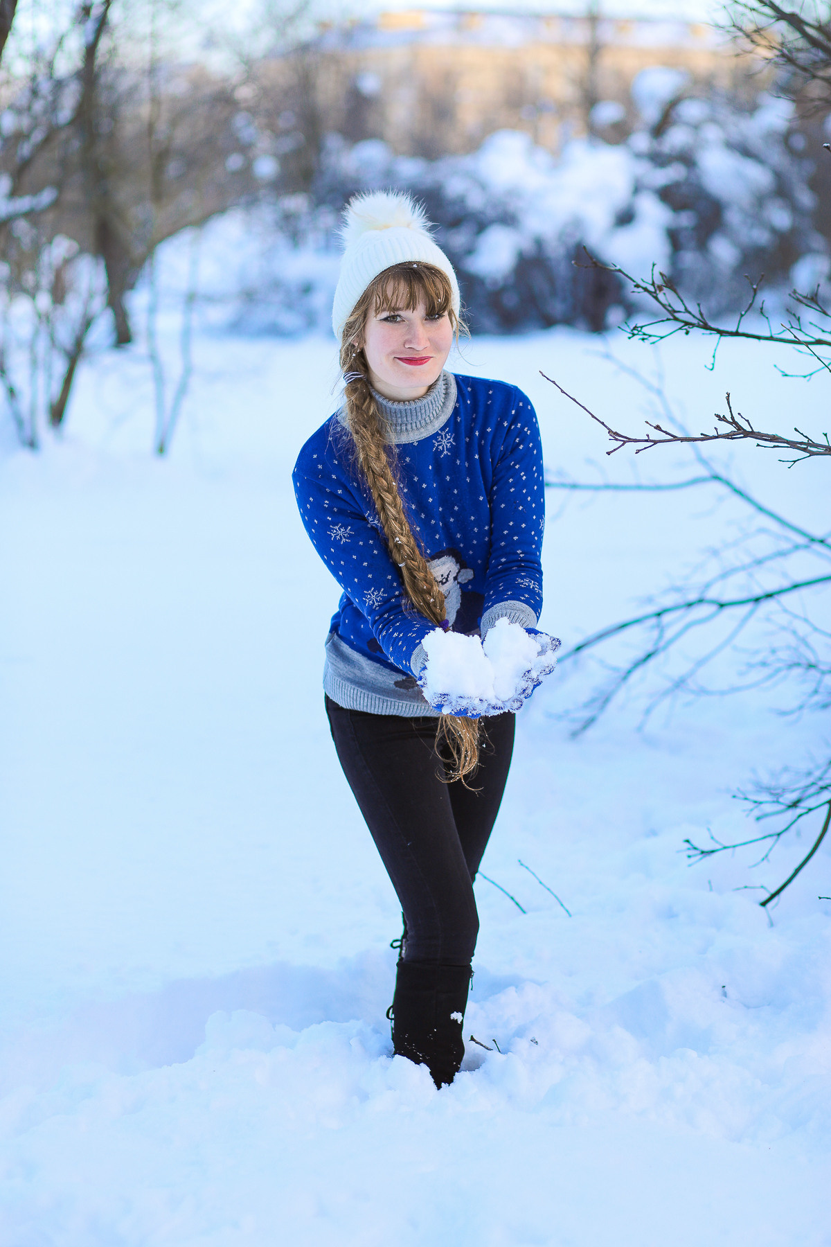 Зимняя фотопрогулка со Светланой. Ботанический сад. Сценический и портретный фотограф Галина Макарова