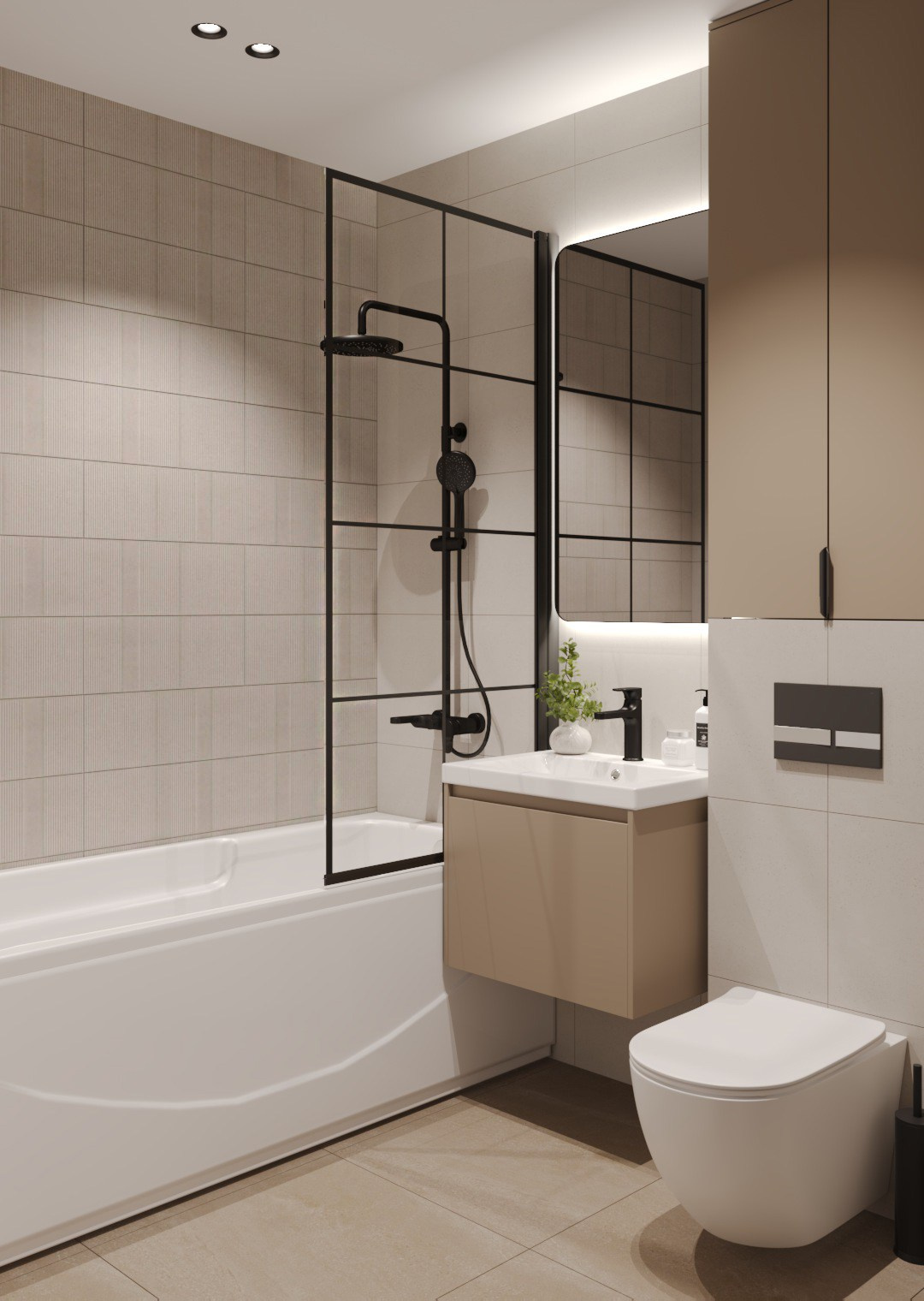 Квартира 54 м² г. Иркутск. ПРОЕКТИРОВАНИЕ ИНТЕРЬЕРОВ И АРХИТЕКТУРНЫХ РЕШЕНИЙ В СТУДИИ SHELOFAST DESIGN