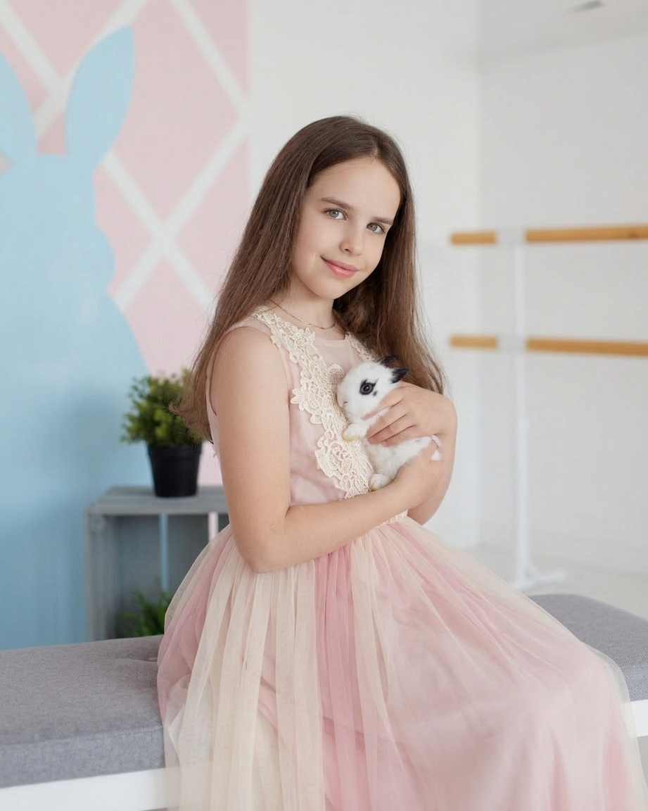 💫 Пасхальная фотосессия в балетной студии — семья Ангелины. Семейный и детский фотограф в Москве Юлия