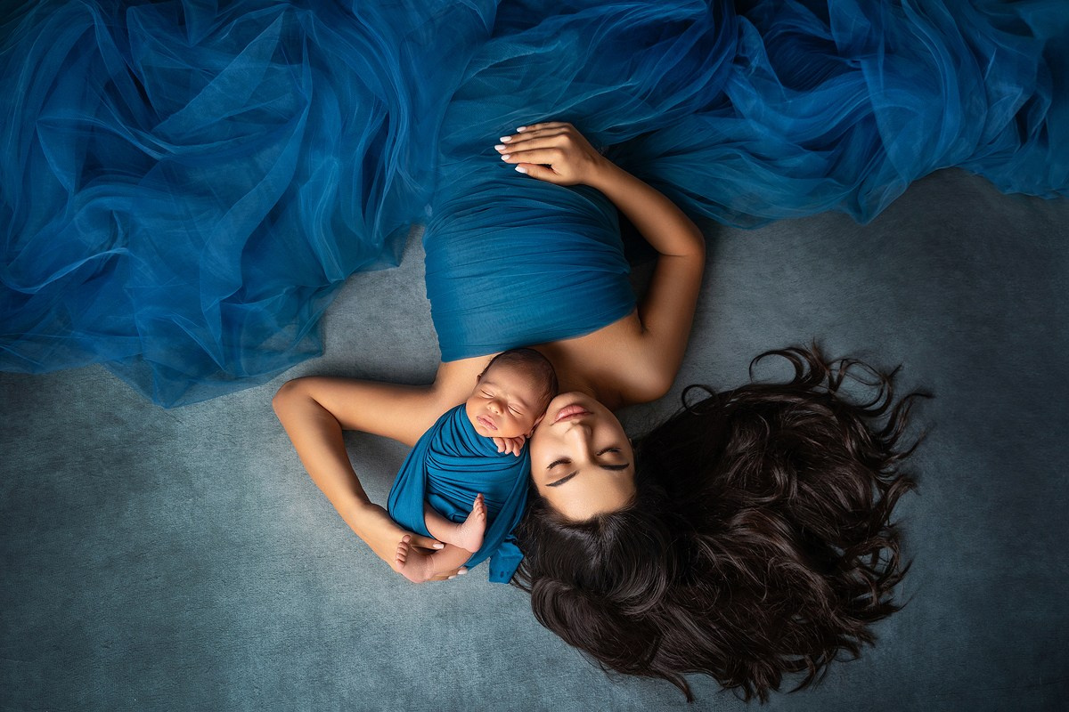 Deep blue. Фотограф новорожденных, семейный фотограф в Санкт-Петербурге