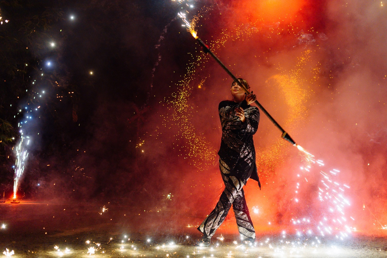 Огненное шоу на выпускной в Н.Новгороде