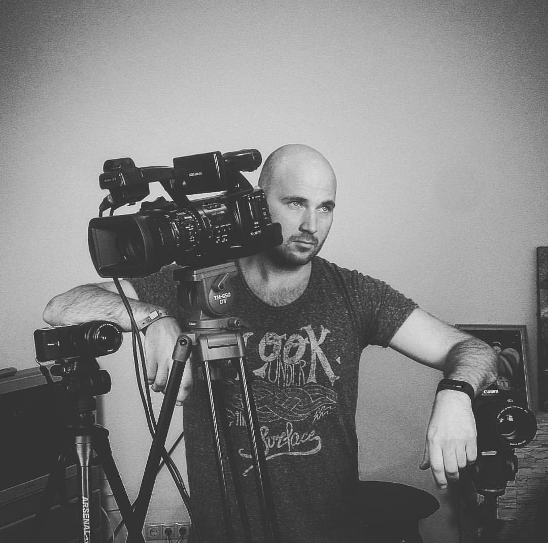 Backstage. Filmmaker Vadim Averin