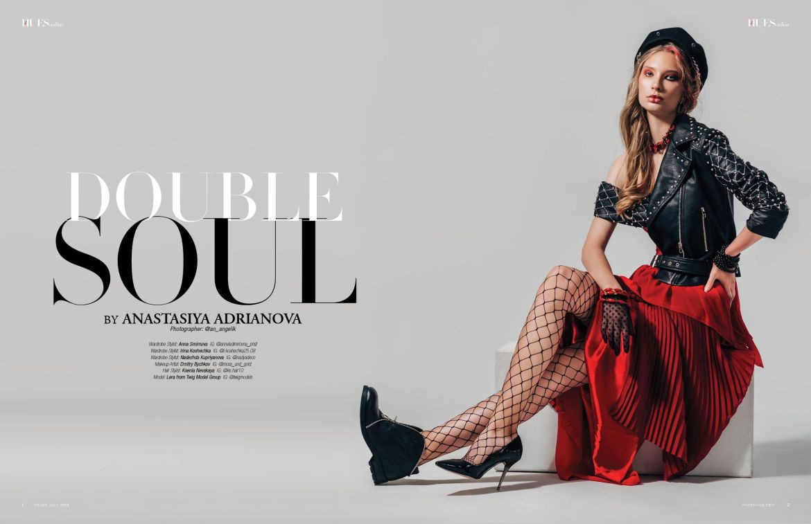 «Double Soul» в 7Hues Magazine (авг.2018). Фотограф, ретушёр, графический дизайнер в Петербурге Адрианова Настя
