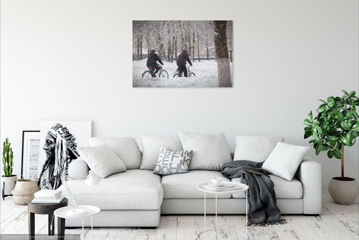 Визуализация моих картин (visualization of my paintings in the interior). Фотограф (photographer) Lischinski Vitaliy