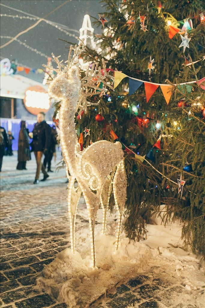 Москва в Январе
