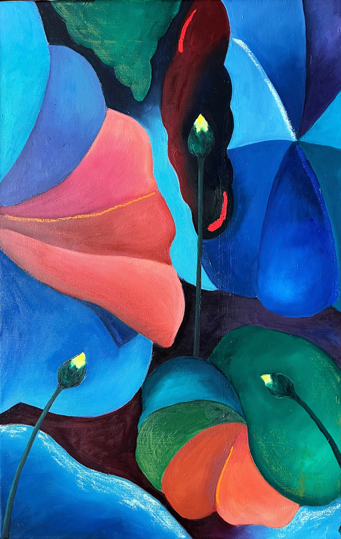 Water Lillies 5. Oil on linen. 50 х70 см 2022