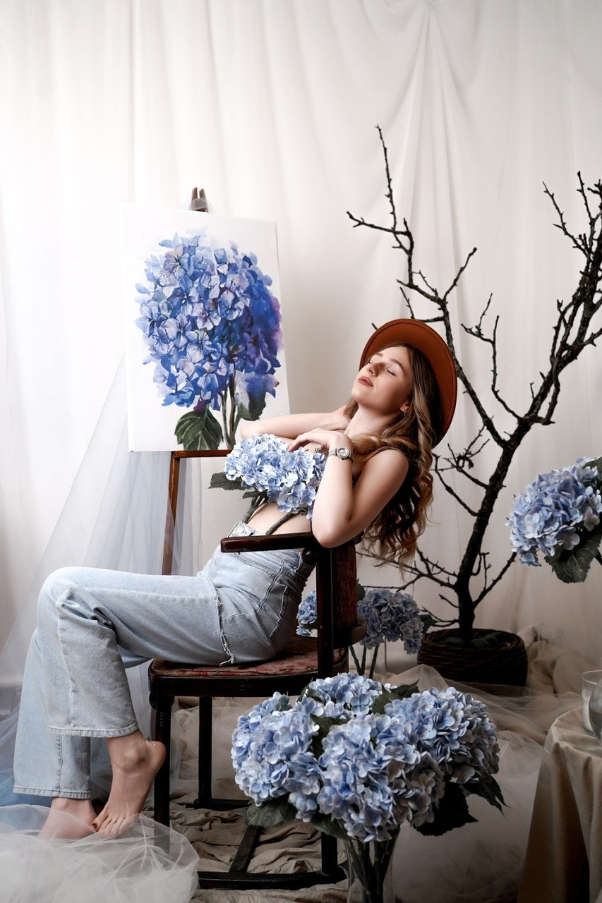 Женская фотосессия в студии Тепло в Новочеркасске. Свадебный фотограф в Ростове-на-Дону. Таинство Крещения и Венчания, семейные фотосессии. Алёна Чёботова