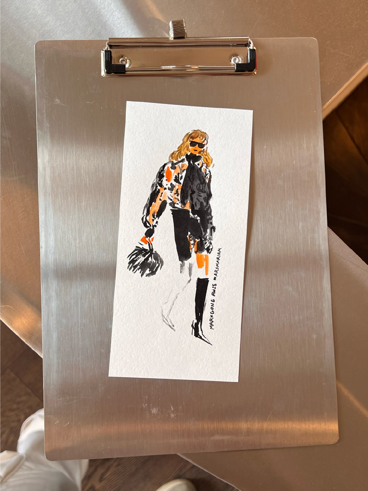 Markgong 2025 Autumn/Winter. Фэшн иллюстратор из Москвы Власенко Мария