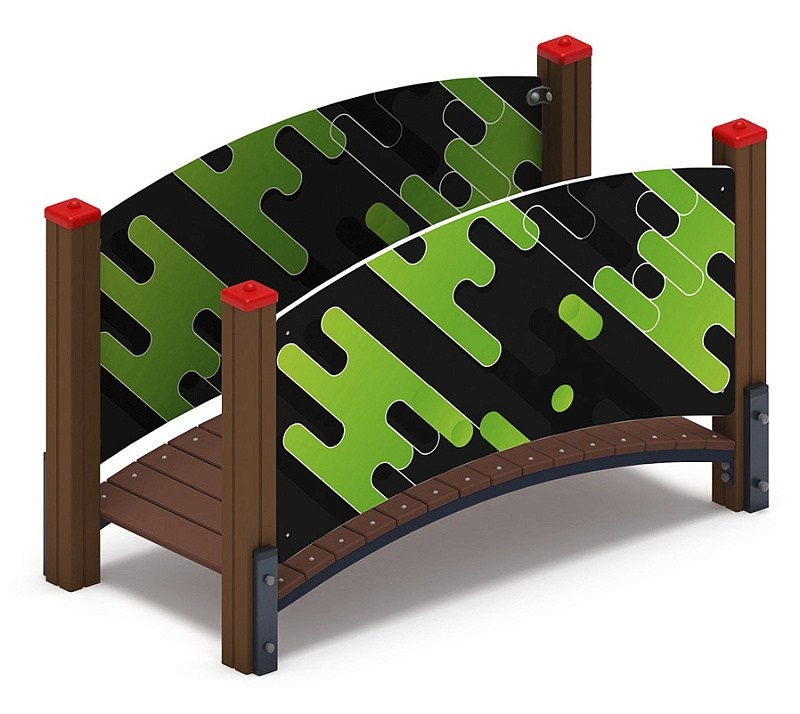 Мостик гнутый Д1 - СО 1.82.02-01 Габариты (ШхДхВ): 830x1700x1000 Зона безопасности, мм: 2830х3700