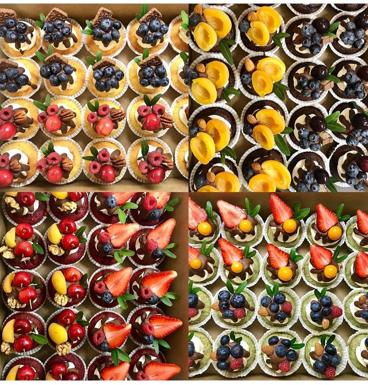 Капкейки фуршетные. Katyasugarsugar капкейки, зефир, торты Москва