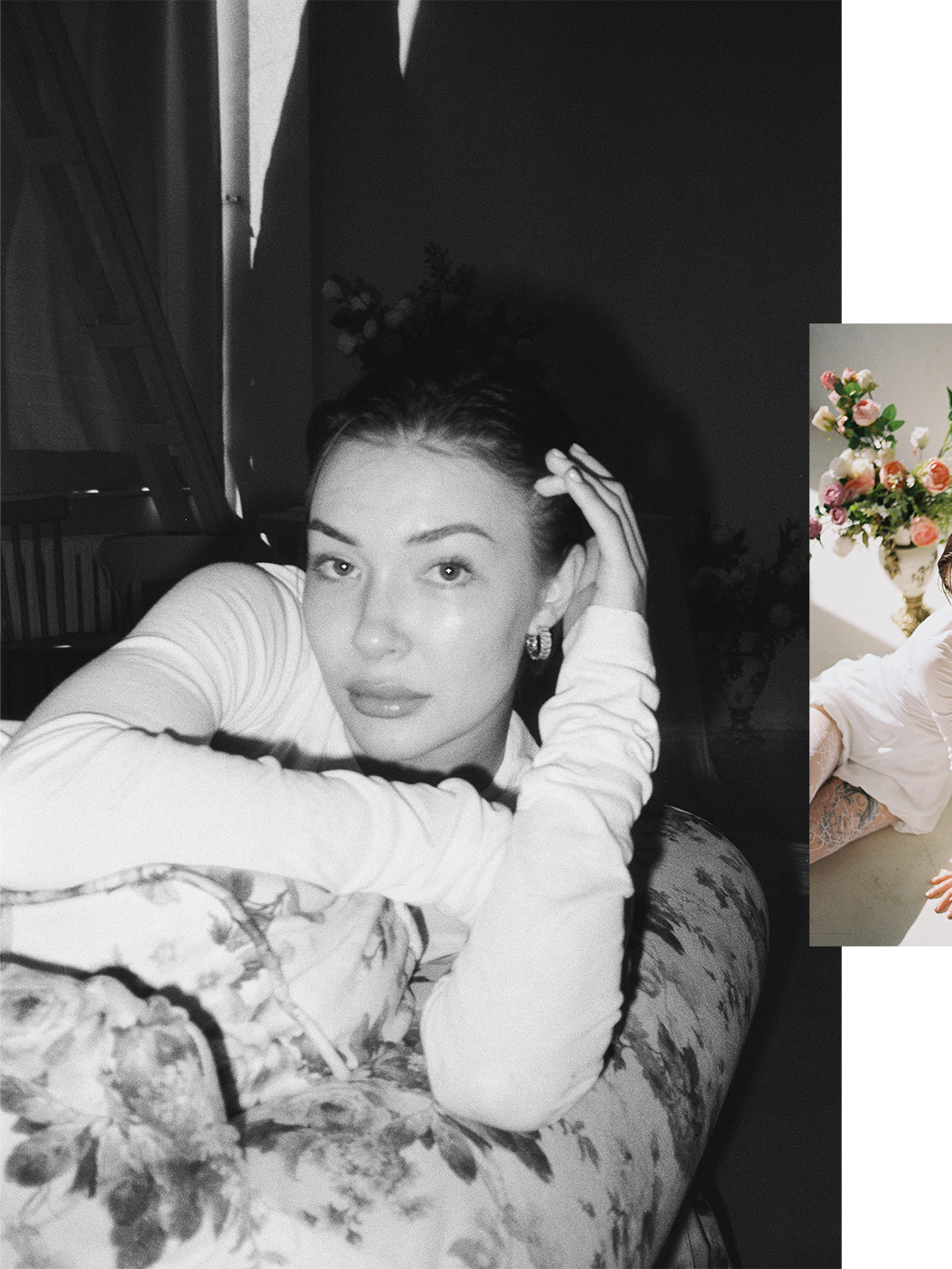 Очень нежная и красивая фотосессия на пленку в студии. Плёночный фотограф Москва, Саша Звук