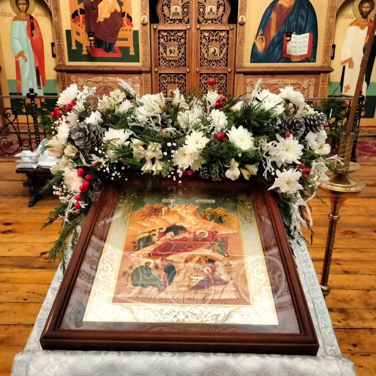 Благо украшение иконы Рождества Христова. Храм Преображения Господня села Спас - Заулок
