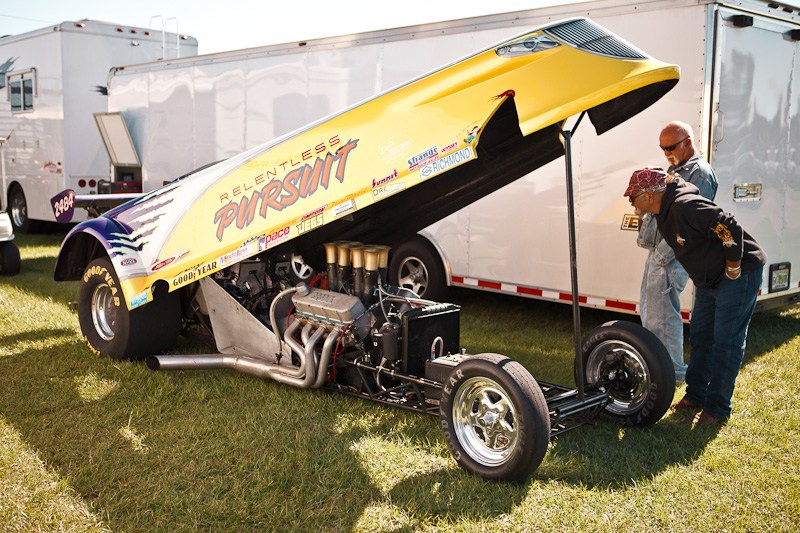 DrugRacing на автомобилях выпущенных до 1975 г. США, Флорида, 2010. Фотограф Василий Буланов