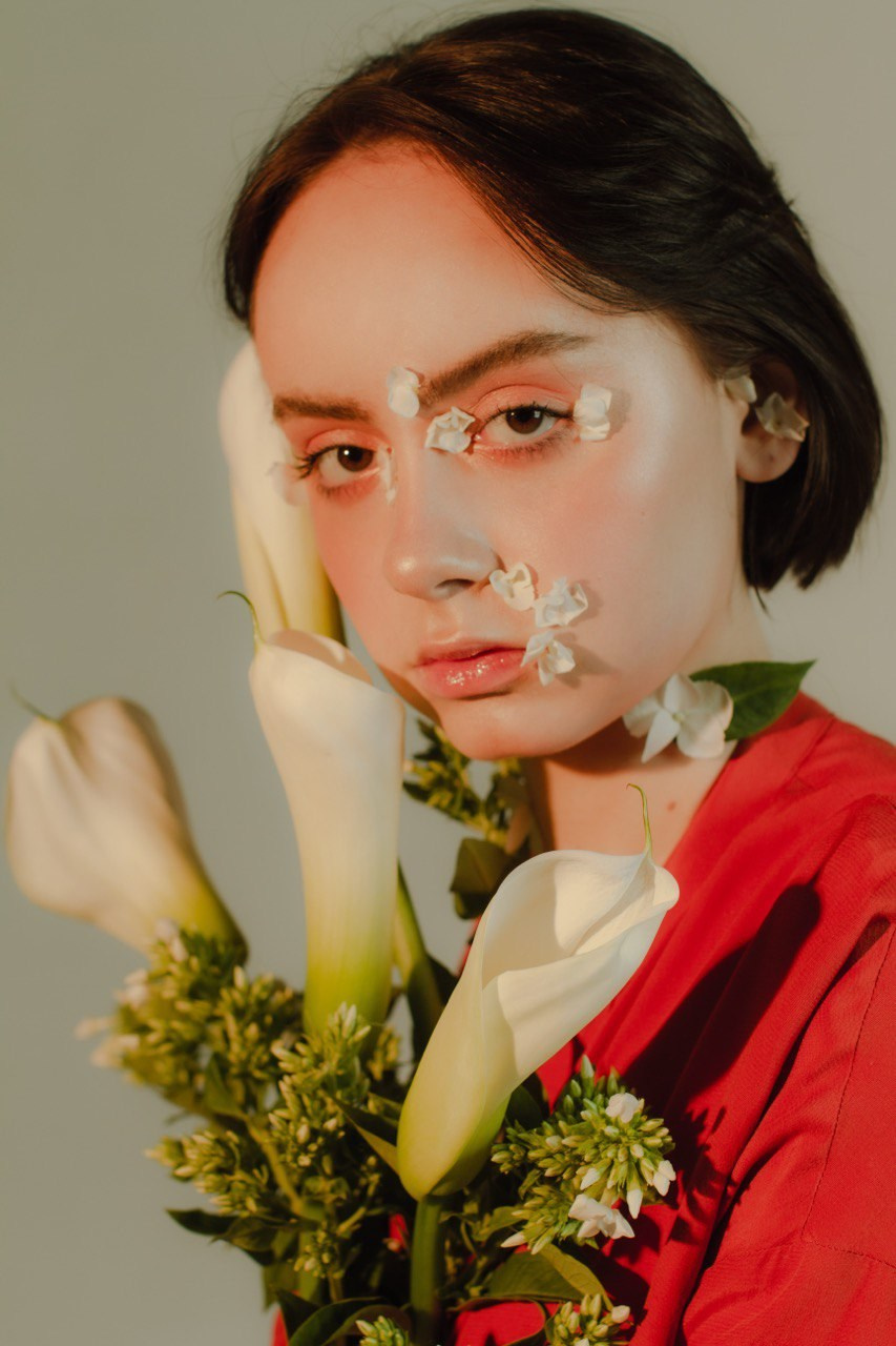 Girl with flowers. Визажист Санкт-Петербург / Москва Ксения Токарева