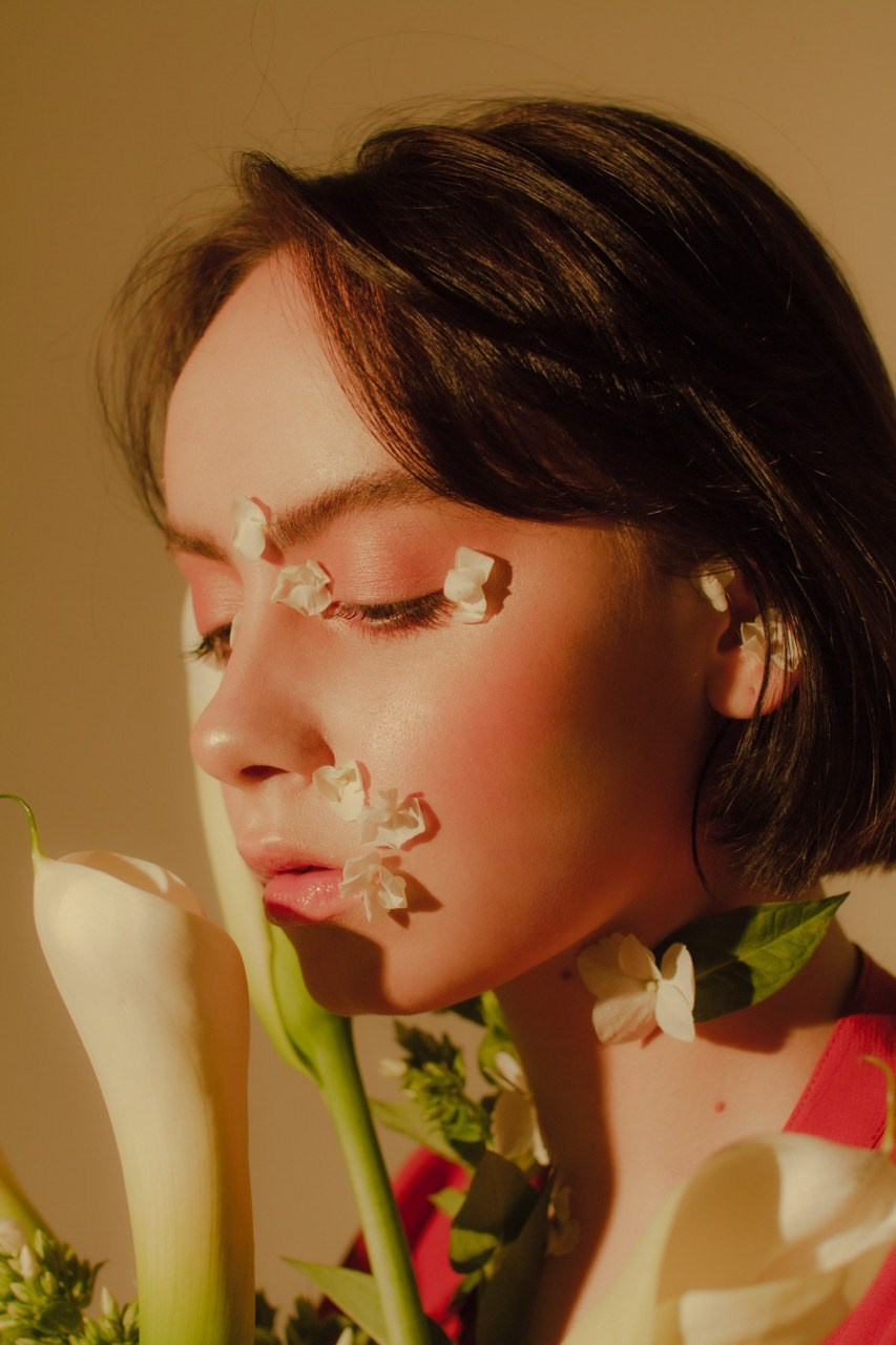 Girl with flowers. Визажист Санкт-Петербург / Москва Ксения Токарева