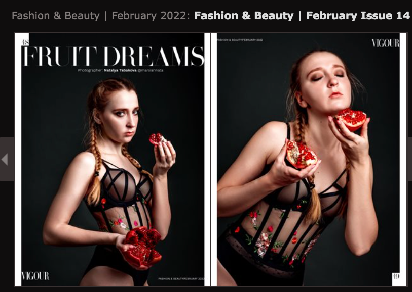 Vigour Magazine, 2022. Фотограф в Астане Табакова Наталья