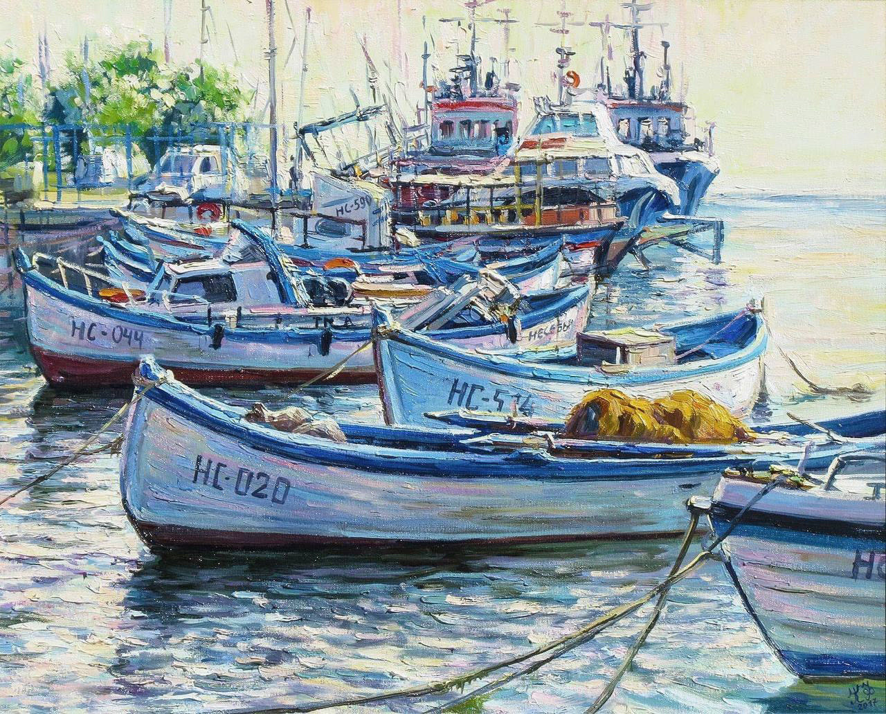 Fishing schooners in Nessebar, Bulgaria