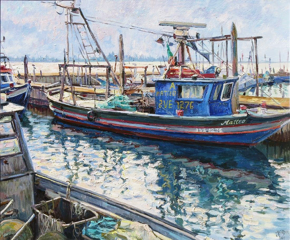 Ship "Matteo" on the pier