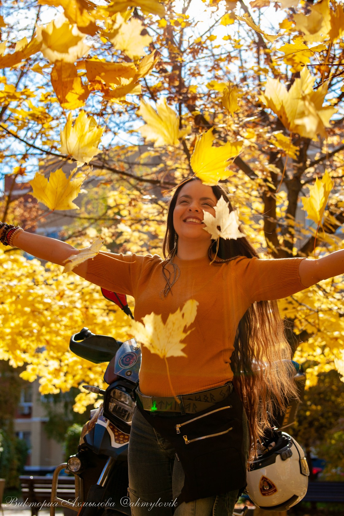 Маша Печенька (BMW GS1200). Виктория Ахмылова. Фотограф в Москве