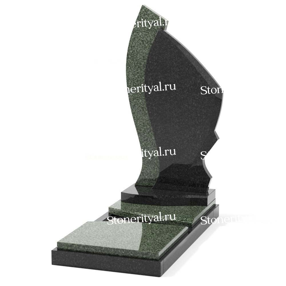 Комбинированные памятники на одного. Изготовление и установка памятников в Москве и МО