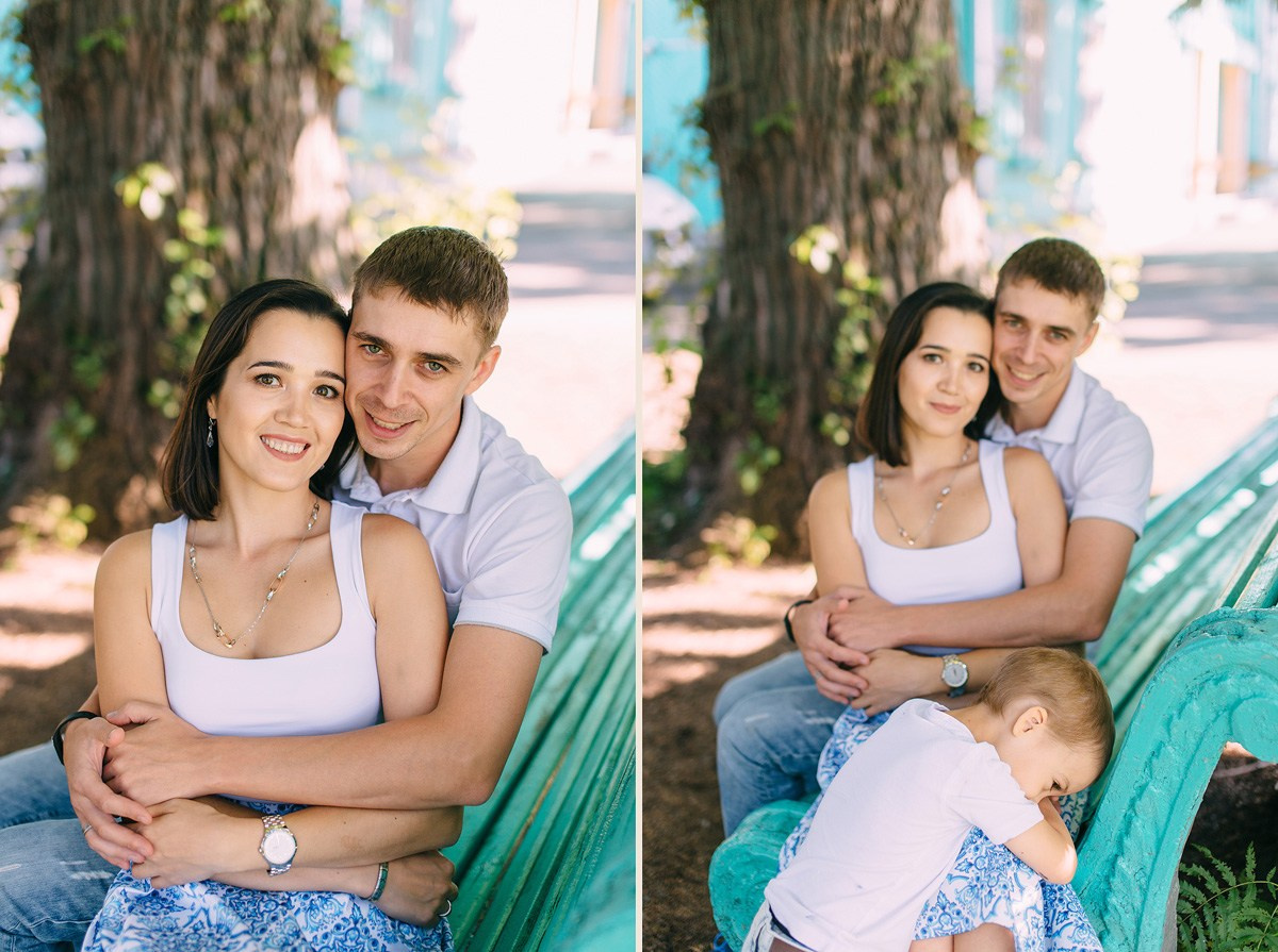 С семьей в саду. Семейный и детский фотограф в Москве Евгения Загайнова