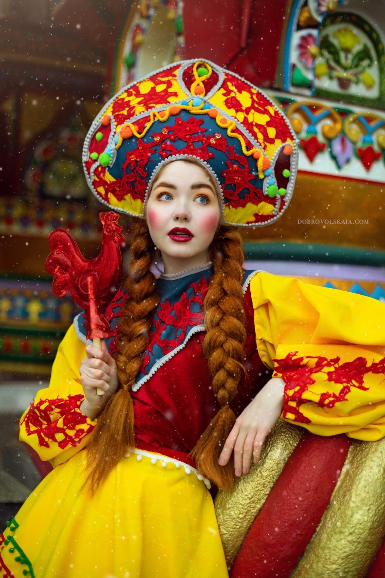 Масленица. Русские народные костюмы в Москве