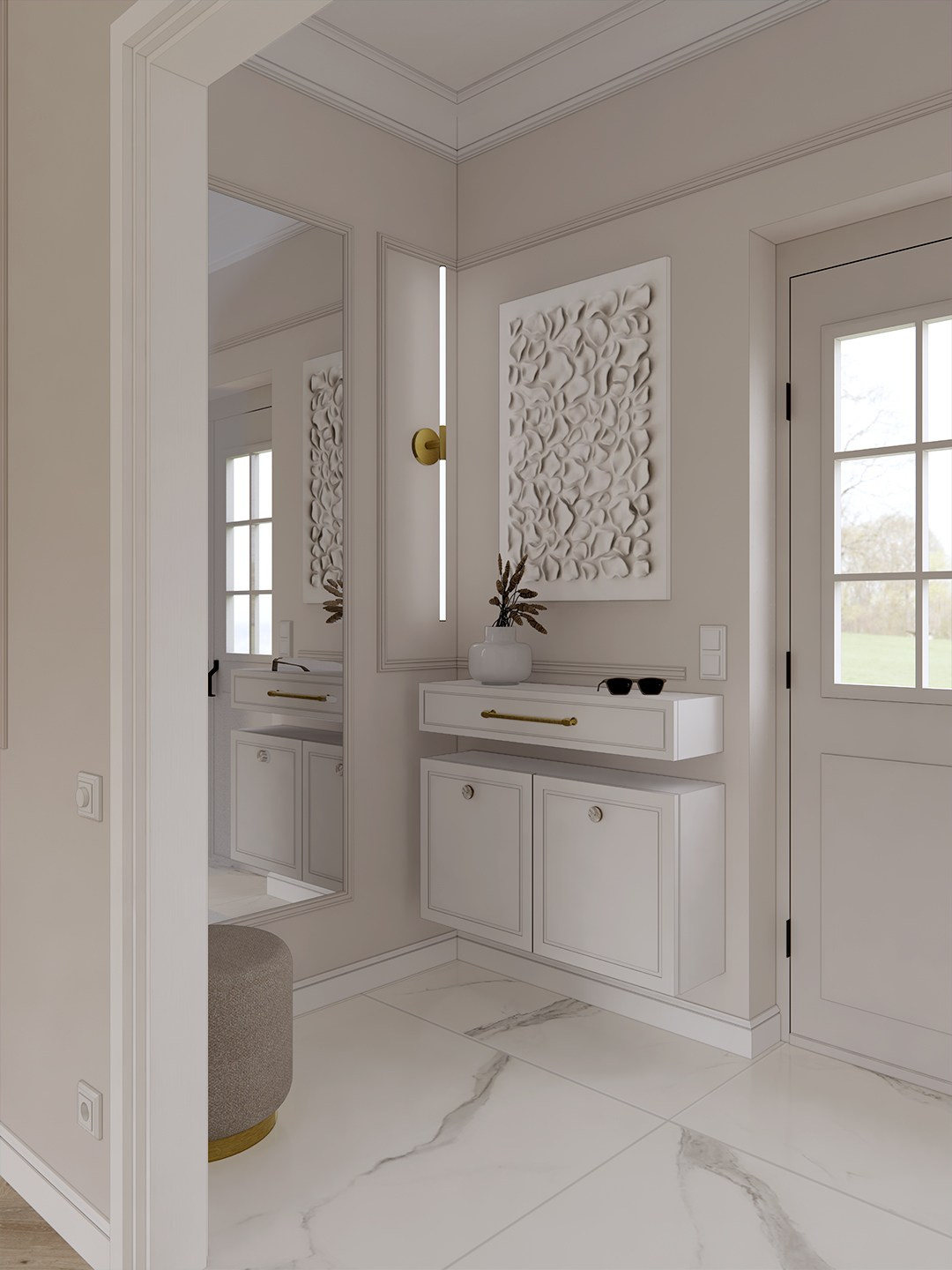 Design of a country house in Stockholm. Interior designer Stockholm