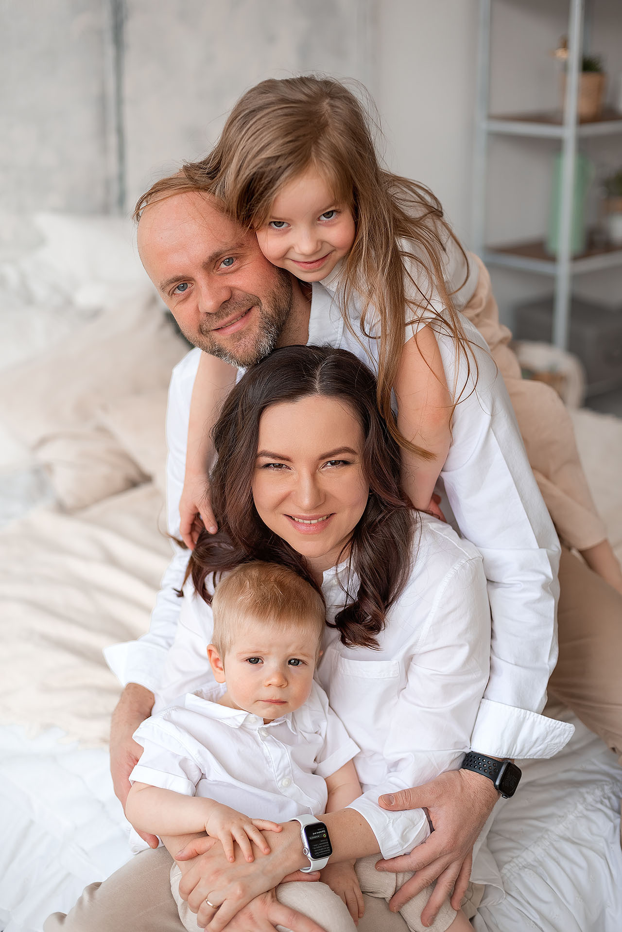 Даша и семья. Фотограф Юлия Кондратьева