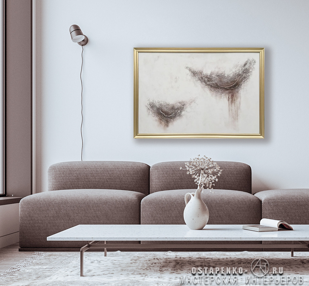 Morning, Acrylic painting on Panel, Size 120x80 cm (unframed), 130х90 cm (actual image size), ready to hang.