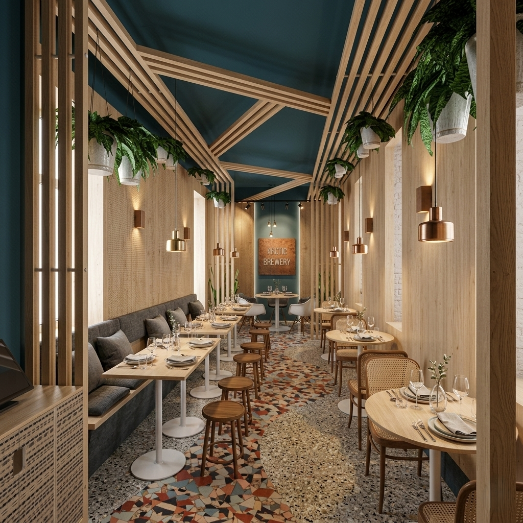 Ресторан Arctic Brewery. STD DESIGN — Студия дизайнера интерьеров и декоратора Татьяны Себурёвой