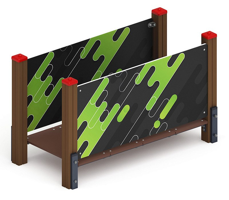 Мостик прямой Д1 - СО 1.82.05-01 Габариты (ШхДхВ): 830x1700x1000 Зона безопасности, мм: 2830х3700