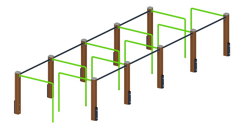 Лабиринт большой - СО 2.90.02-02 Габариты (ШхДхВ): 5950х1750х1000 Зона безопасности, мм: 8950х4750