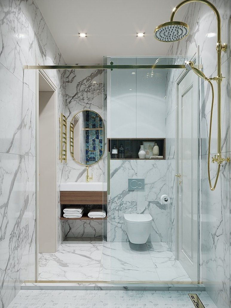 Дом с бирюзовыми акцентами. Студия дизайна