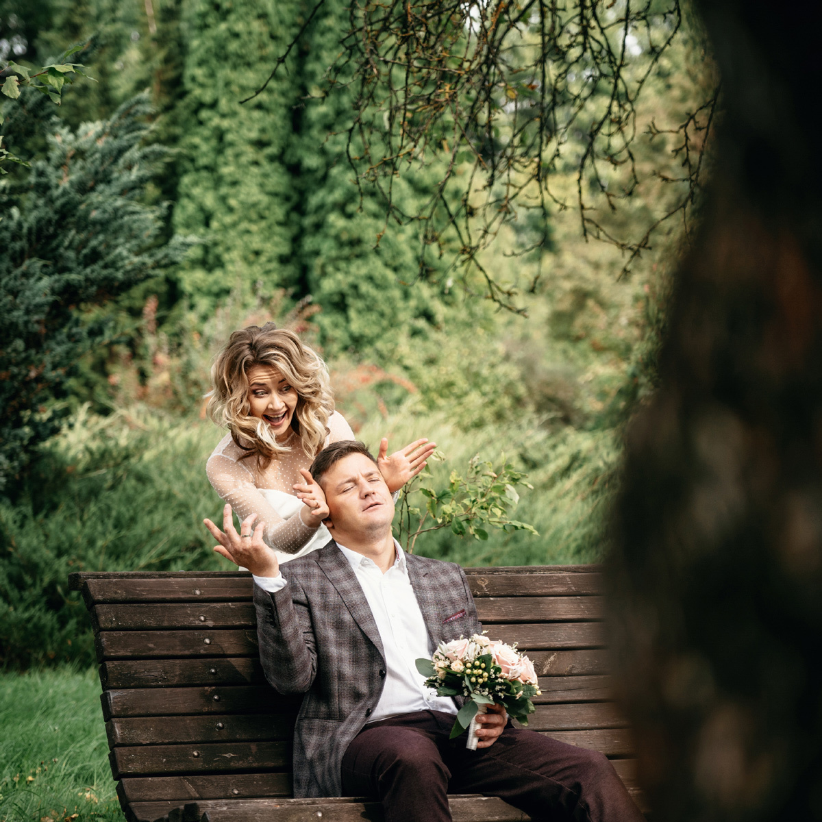 Свадебная фотосъемка в Ботаническом саду. Свадебный фотограф в Беларуси