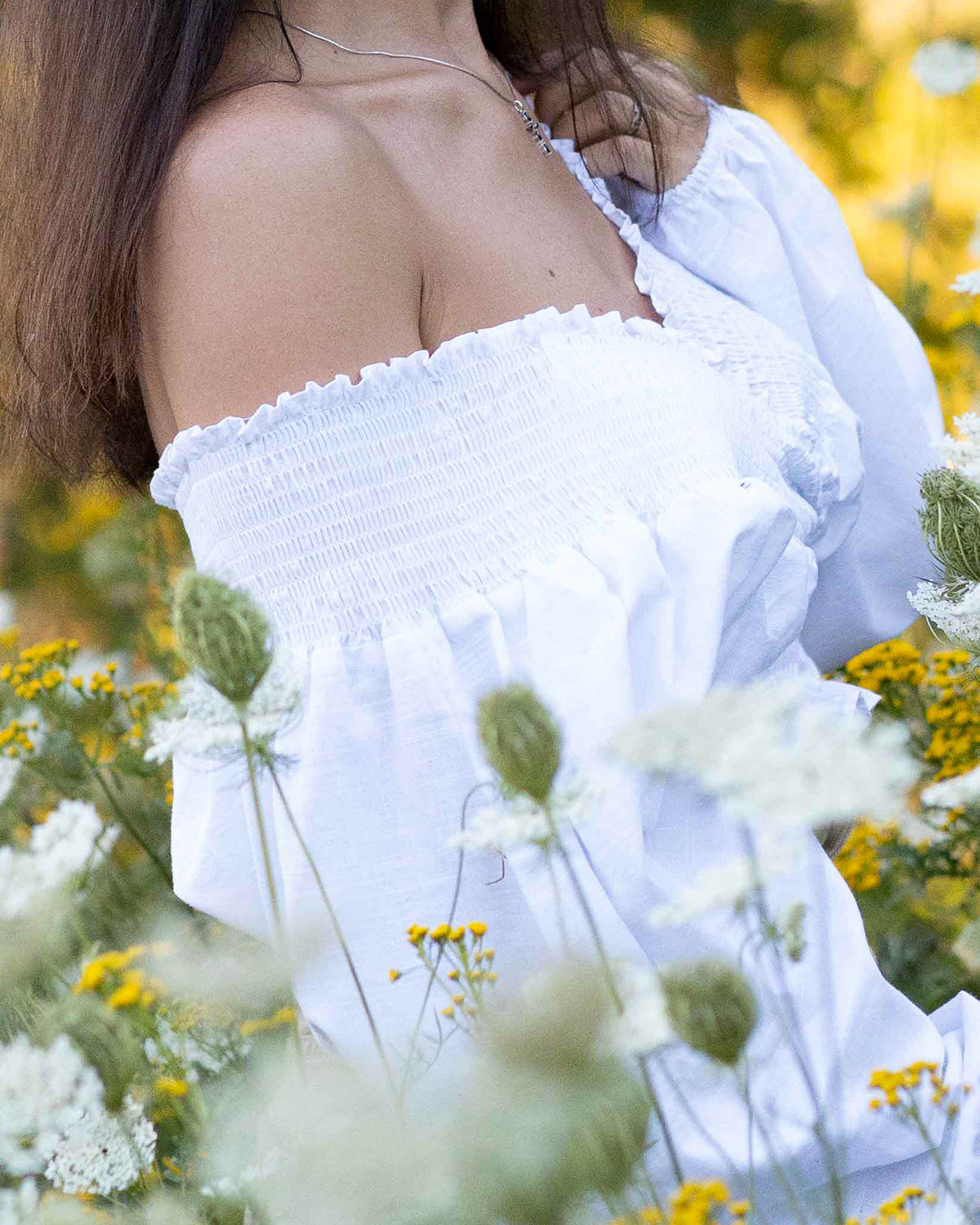 Фото с полевыми цветами. Портретный фотограф Екатерина Лысенко, Москва