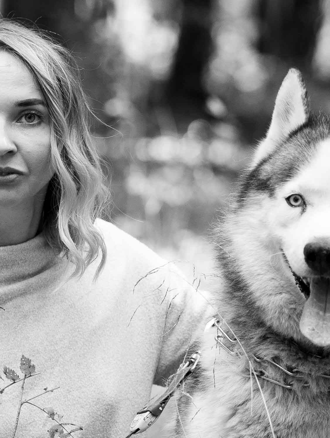 Люба и Гермес. Фотосессия в лесу. Портретный фотограф Екатерина Лысенко, Москва