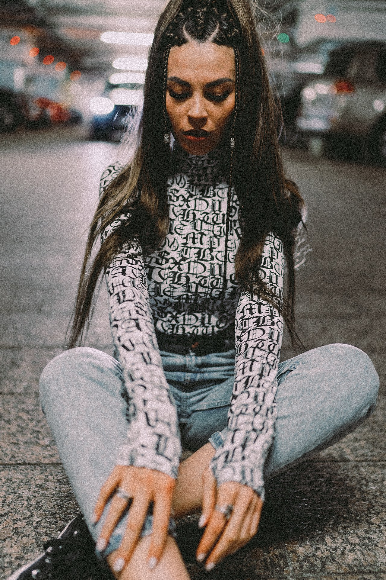 Venera in the parking. New York photographer RINAT SHAHMETOV in New York city