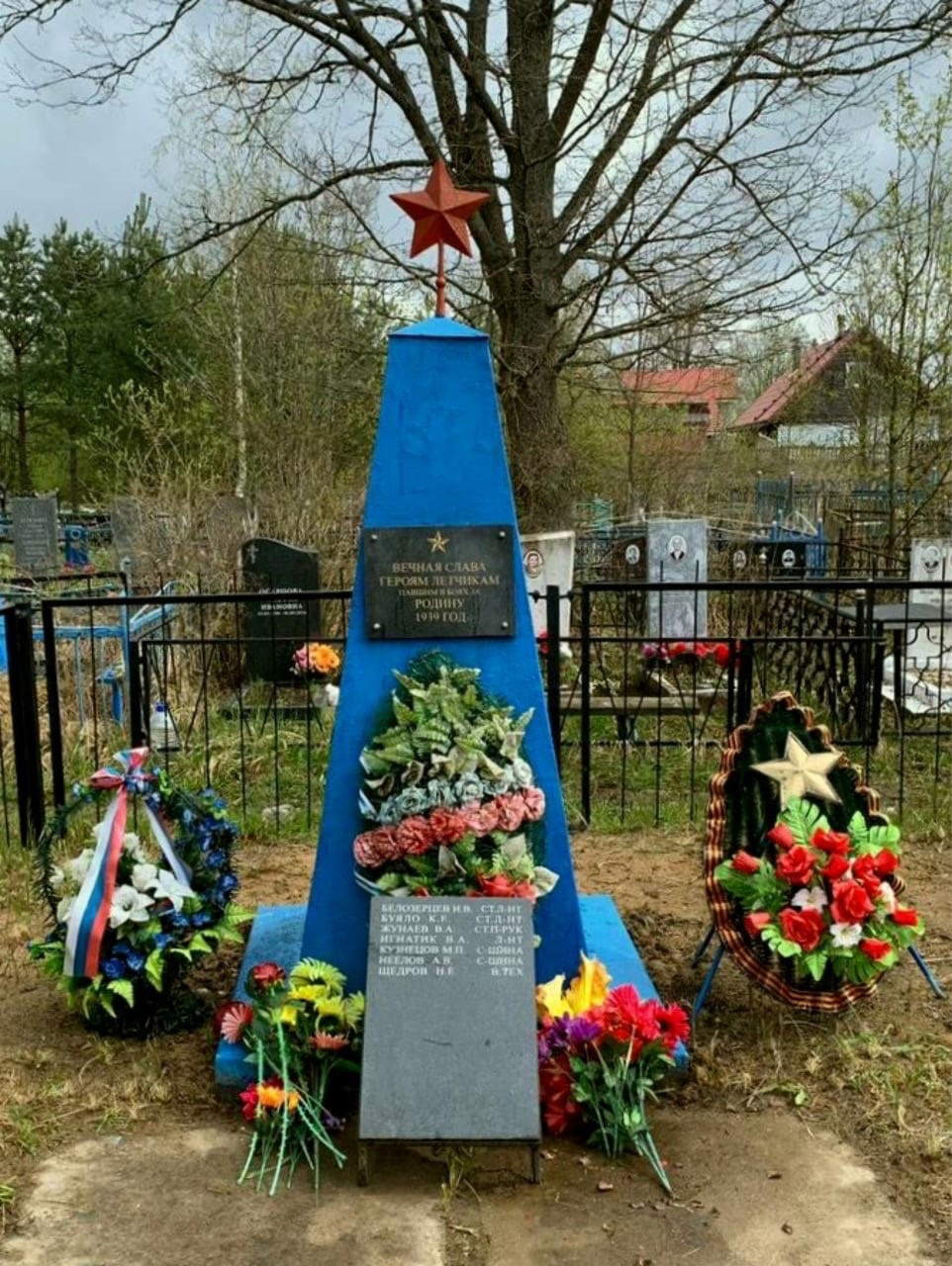 Общий вид захоронения. История Назиевского городского поселения