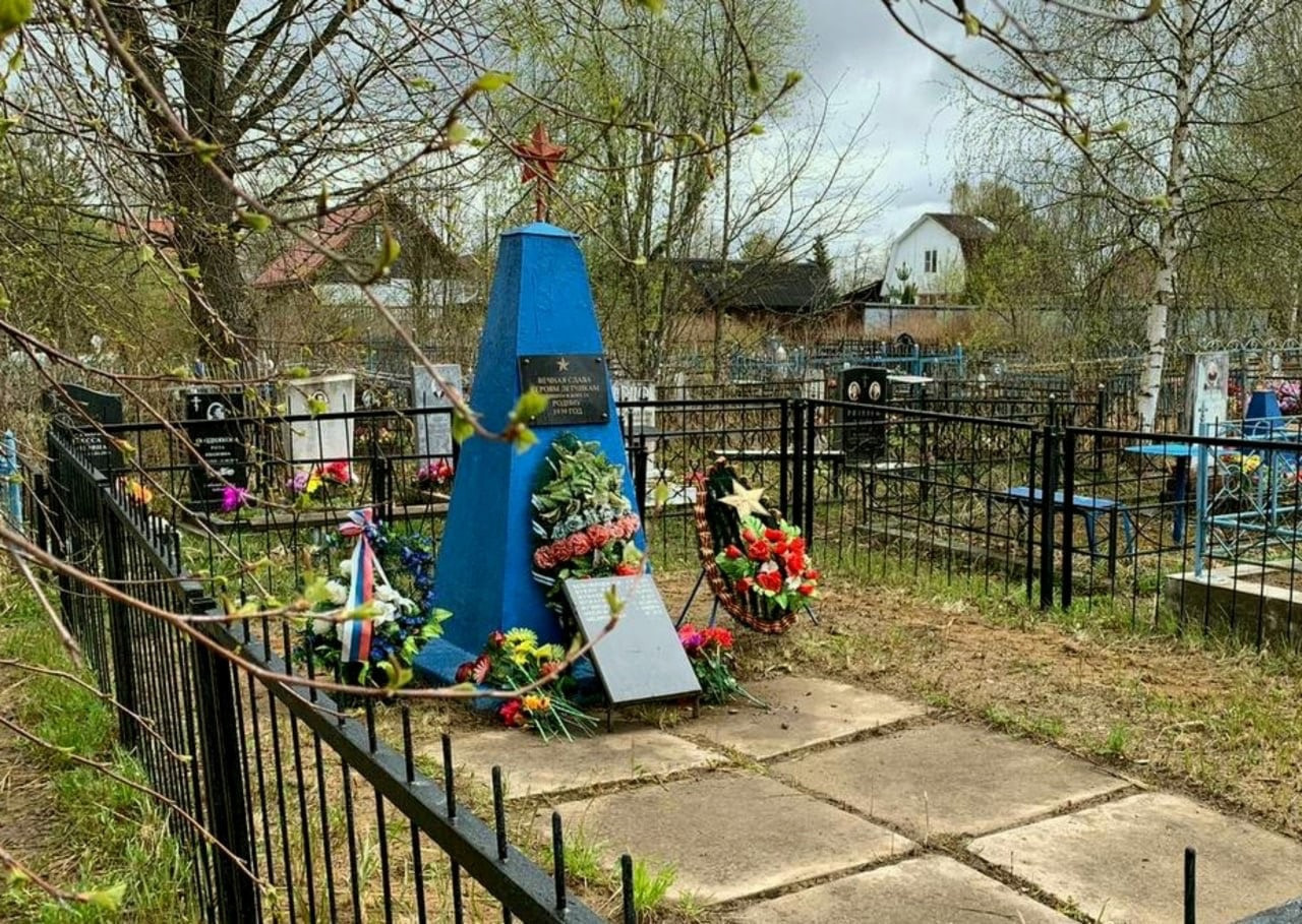 Общий вид захоронения. История Назиевского городского поселения