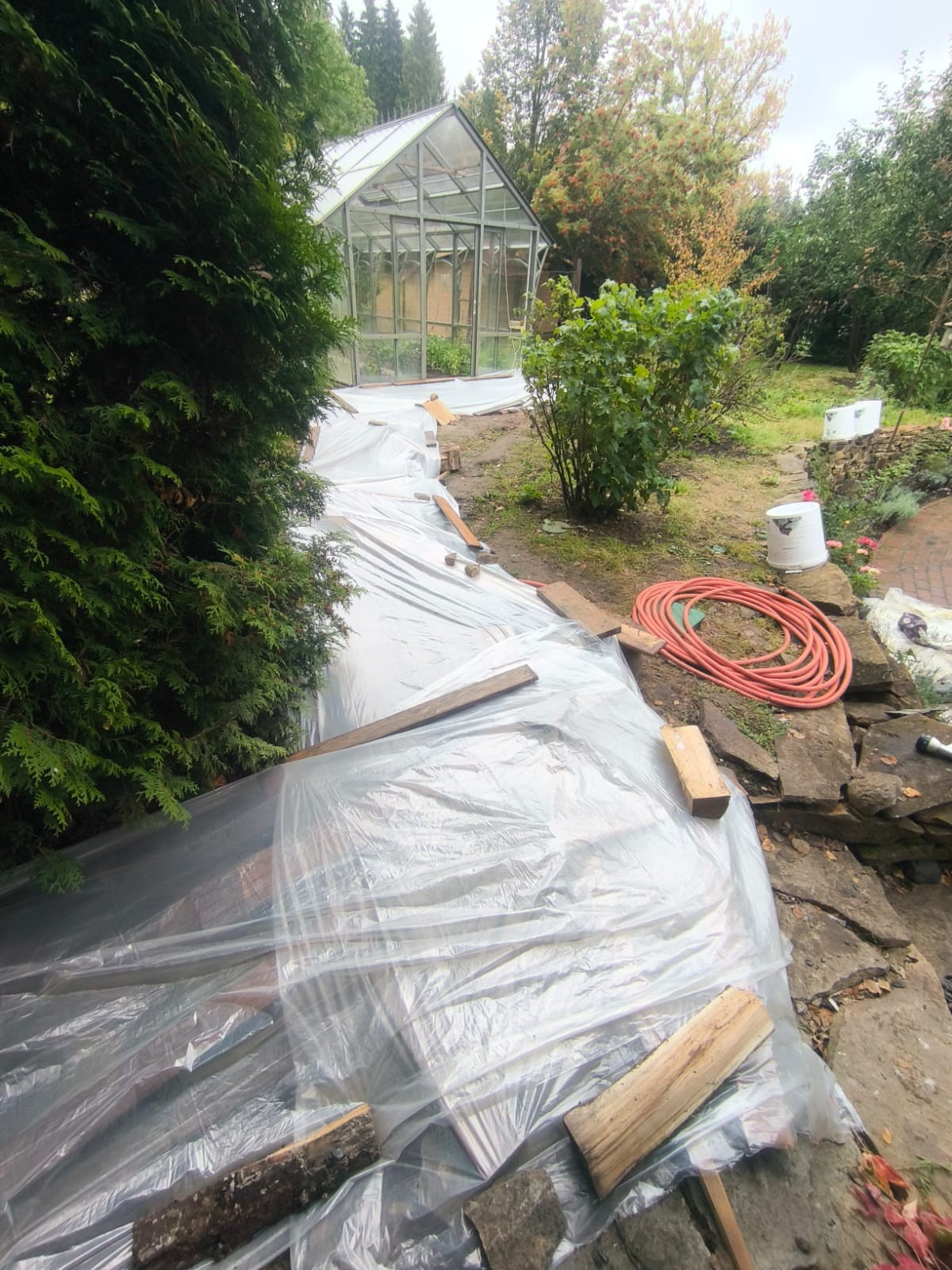 Объект МД-013 КП Графские пруды (полный ремонт террасы). Строительная компания «Милый дом» МД. Москва и Московская область