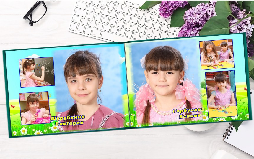 Фотокнига постраничная. Детская выездная фотостудия