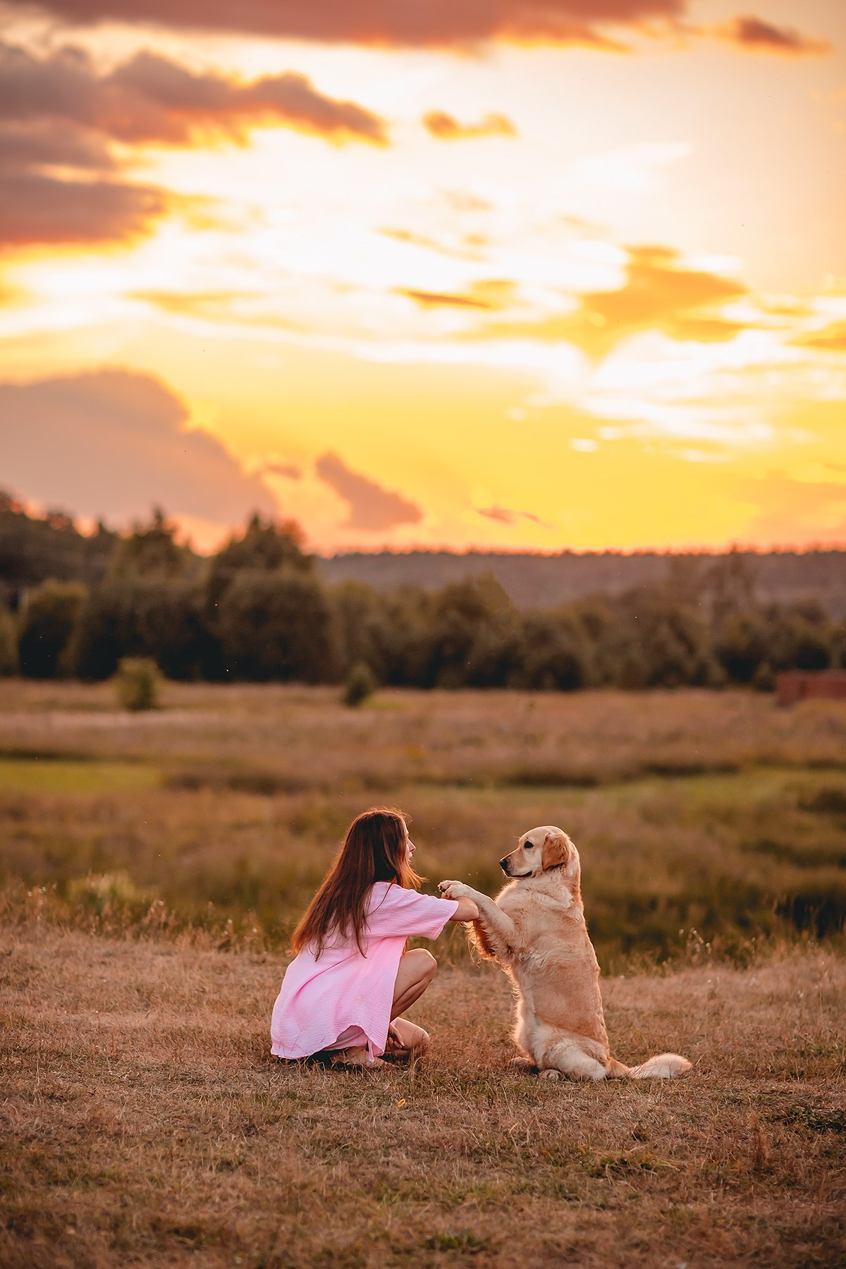 Марина и Чили в Малиново. Семейный фотограф анималист Мария Крючкова