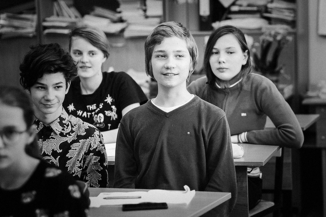 Фоторепортаж со школьного урока 4-го класса. Репортажный фотограф Борис Геер