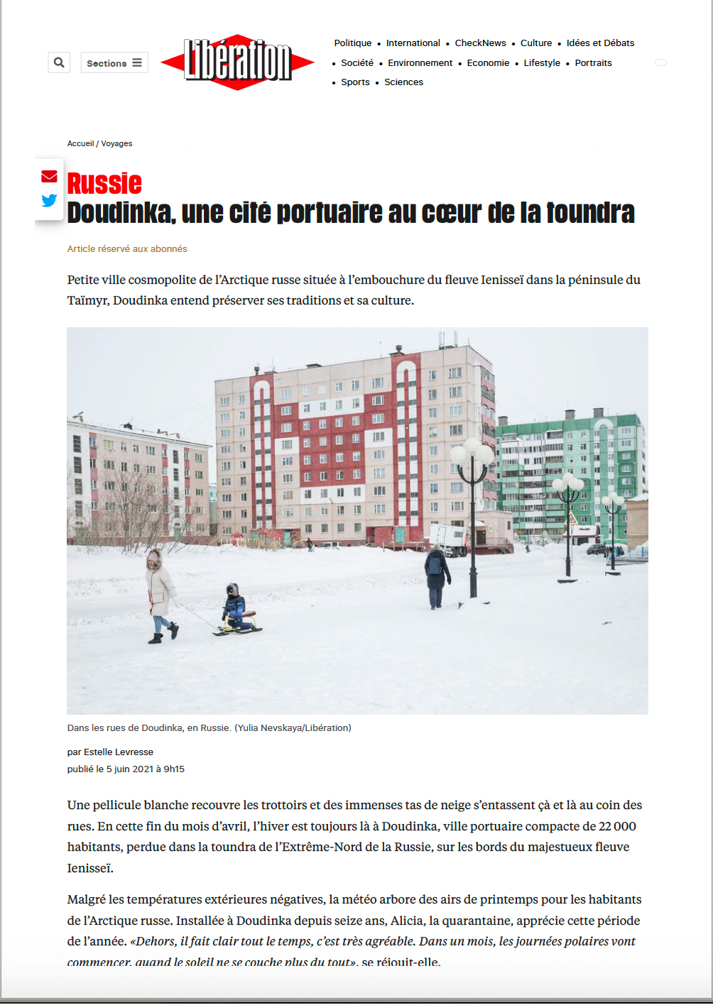 Publications. Yulia Nevskaya, documentary photographer and photojournalist