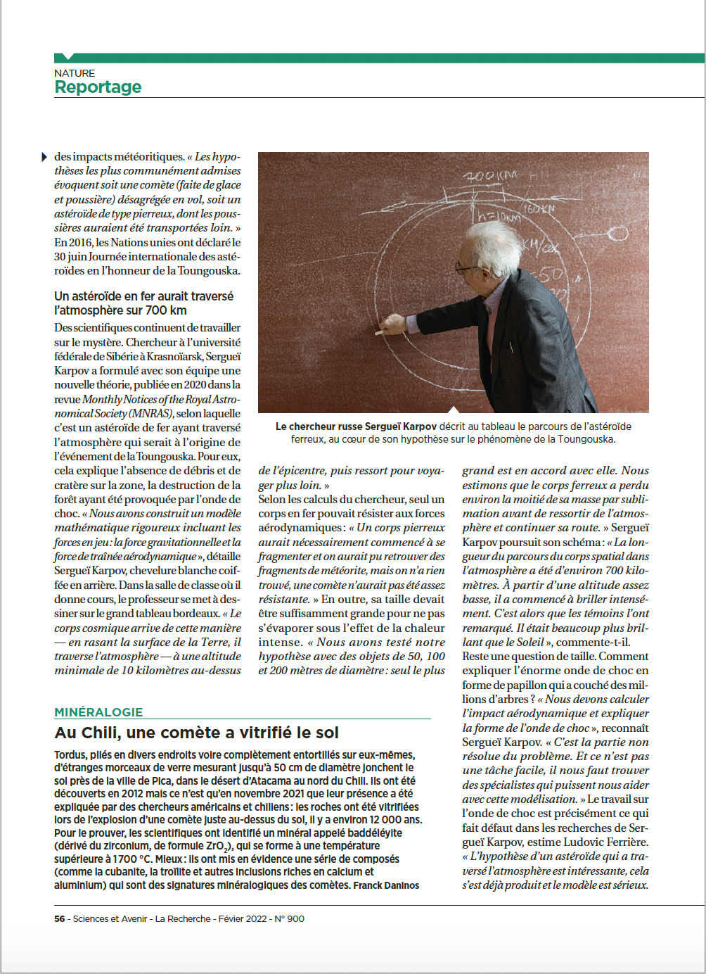 The Tunguska phenomenon for Sciences Et Avenir. Yulia Nevskaya, documentary photographer and photojournalist