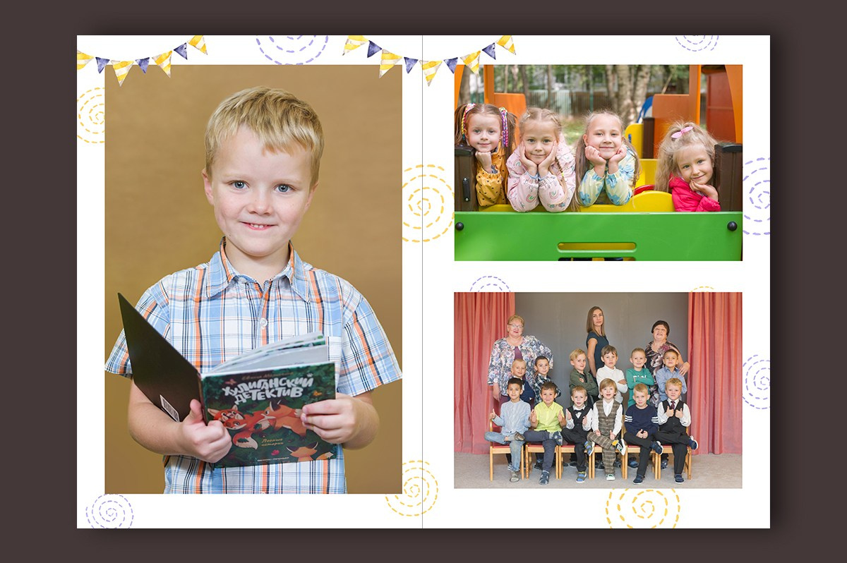 Выпускные альбомы в детский сад с бесплатной оживающей фотографией. Выпускные альбомы. Частные съемки